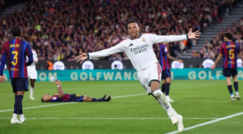 Mbappé decide no fim: Real Madrid vence El Clásico e acaba com invencibilidade do Barcelona